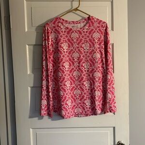 IBkUL Pink Floral Long Sleeve
